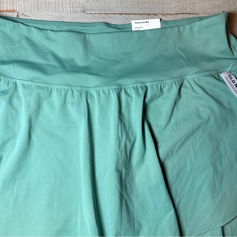 Old Navy Womens Extra High-Waisted PowerSoft Pleated Sage  Skort Plus Size 4X - Picture 4 of 15